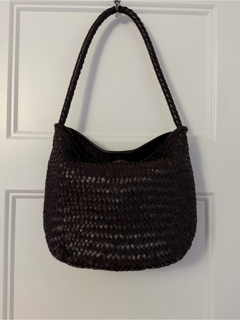 Madewell The Signature Woven Shoulder Bag - Color Name: Coffee Bean - Picture 2 of 5